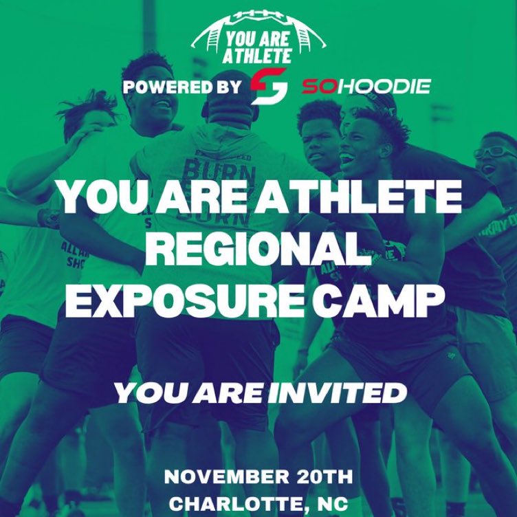 MGilchrist2026's tweet photo. Thank you to @youareathlete for the invite and recognizing me as one of the top up and coming athletes out of Raleigh, NC
@MHSCatsFootball @Coach_Newby @Coach_Jenks @CoachJVereen @tynorwood @RossJynx @CoachCortright
#youareathlete #timetoputon #millbrookwildcats #7szn https://t.co/TD0BaUYIRD