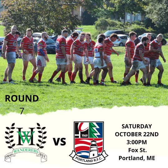 One more round of the regular season with your home side pushing for an undefeated run. We host Hartford, CT this Saturday. Don’t miss it! #wearetheboysofmaine