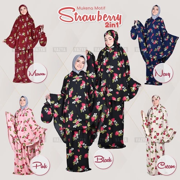 jilbabhumairo's tweet photo. Mukena Strawberry 2in1 Dewasa 
https://t.co/RIyV1X50mh
#jilbab #hijab #tokopedia #freeongkir #bandungonline https://t.co/mTdgt3i3XO