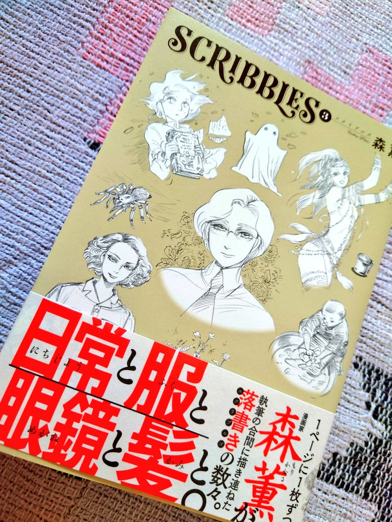 森薫先生の『SCRIBBLES』買ったのだが、これ本当に落書き?っていうくらい素敵な絵が多くて凄いなって思うし、きっとこの本に出せない落書きも多々あってそこから厳選して載せてるだろうし、やはり絵の上手い方はそれだけ沢山描いているから上手いんだなぁと実感しています。