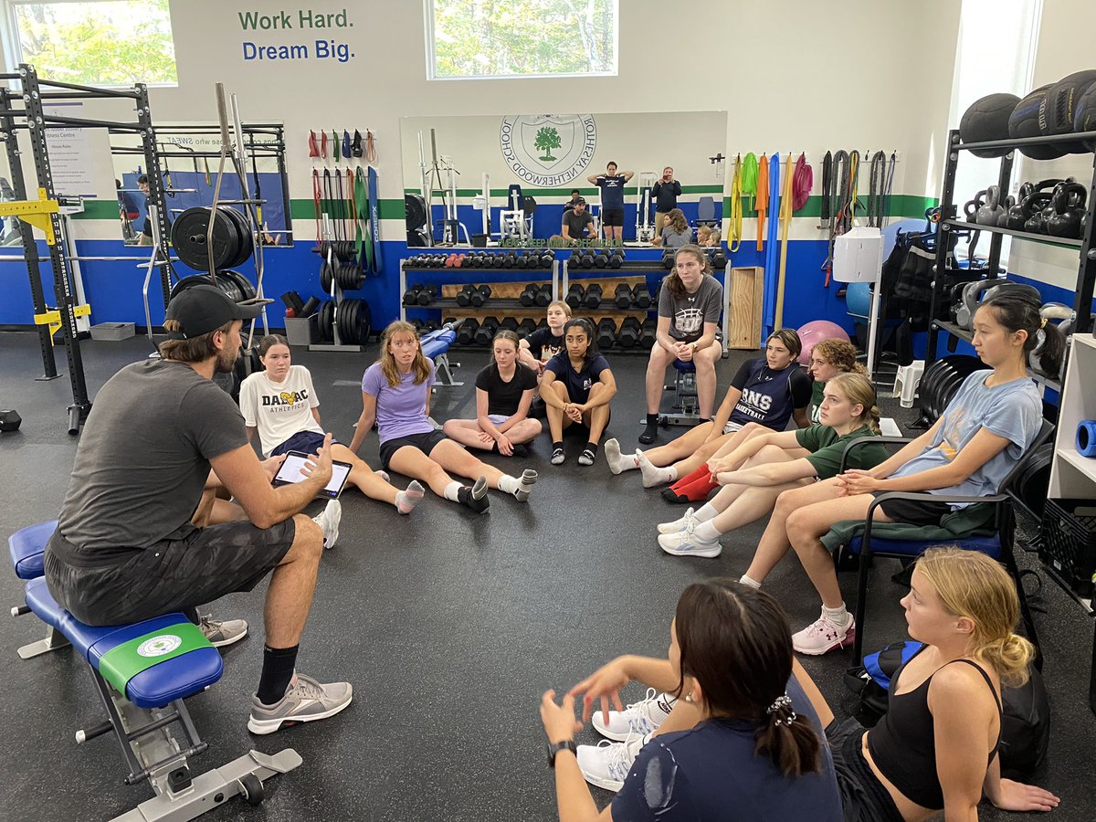 RNS basketball players doing their first strength and conditioning workout of the season.

Big thank you to Luke Couture ,our strength coach.
#RNStrong