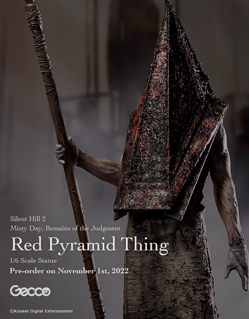 Red Pyramid Thing Statue by Gecco Co