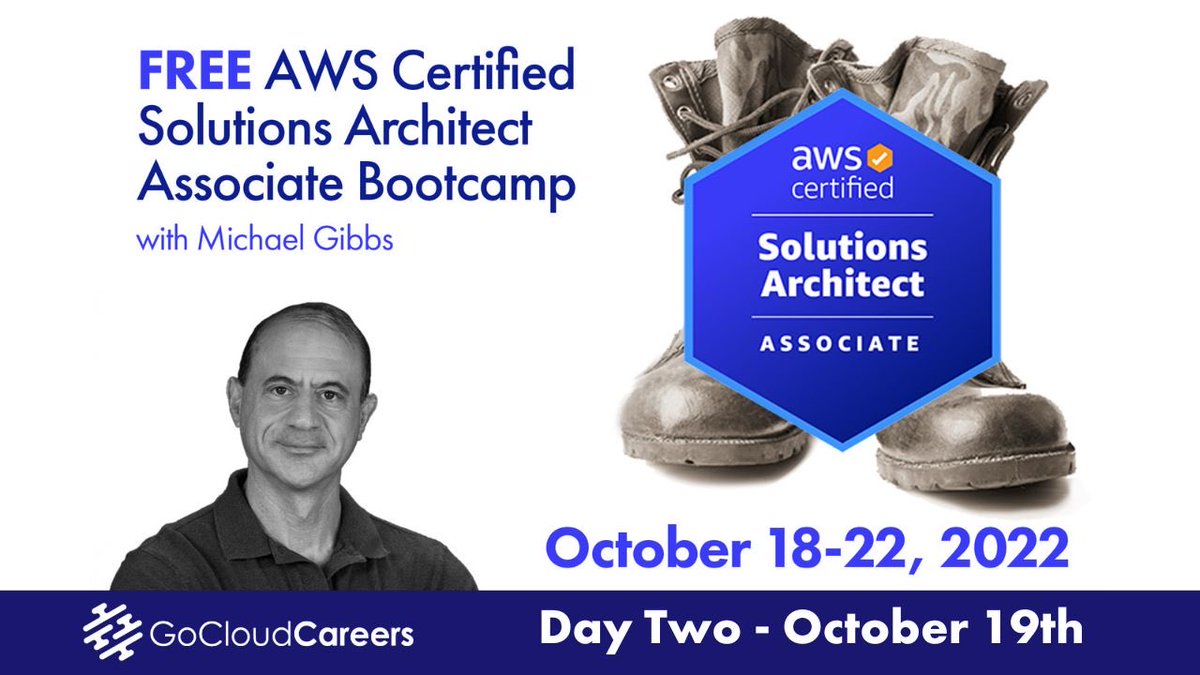 GoCloudCareers's tweet photo. If case you missed out on Day two of our free #AWSAssociate bootcamp,
You can catch the recording here https://t.co/o4DUwPUUkN
The journey to get #cloudhired starts here.
See you at day three. ๐
#AWStraining #cloudarchitect #Cloudcommunity #AWScertified #AWS #cloudengineer https://t.co/qqWobSdkH6