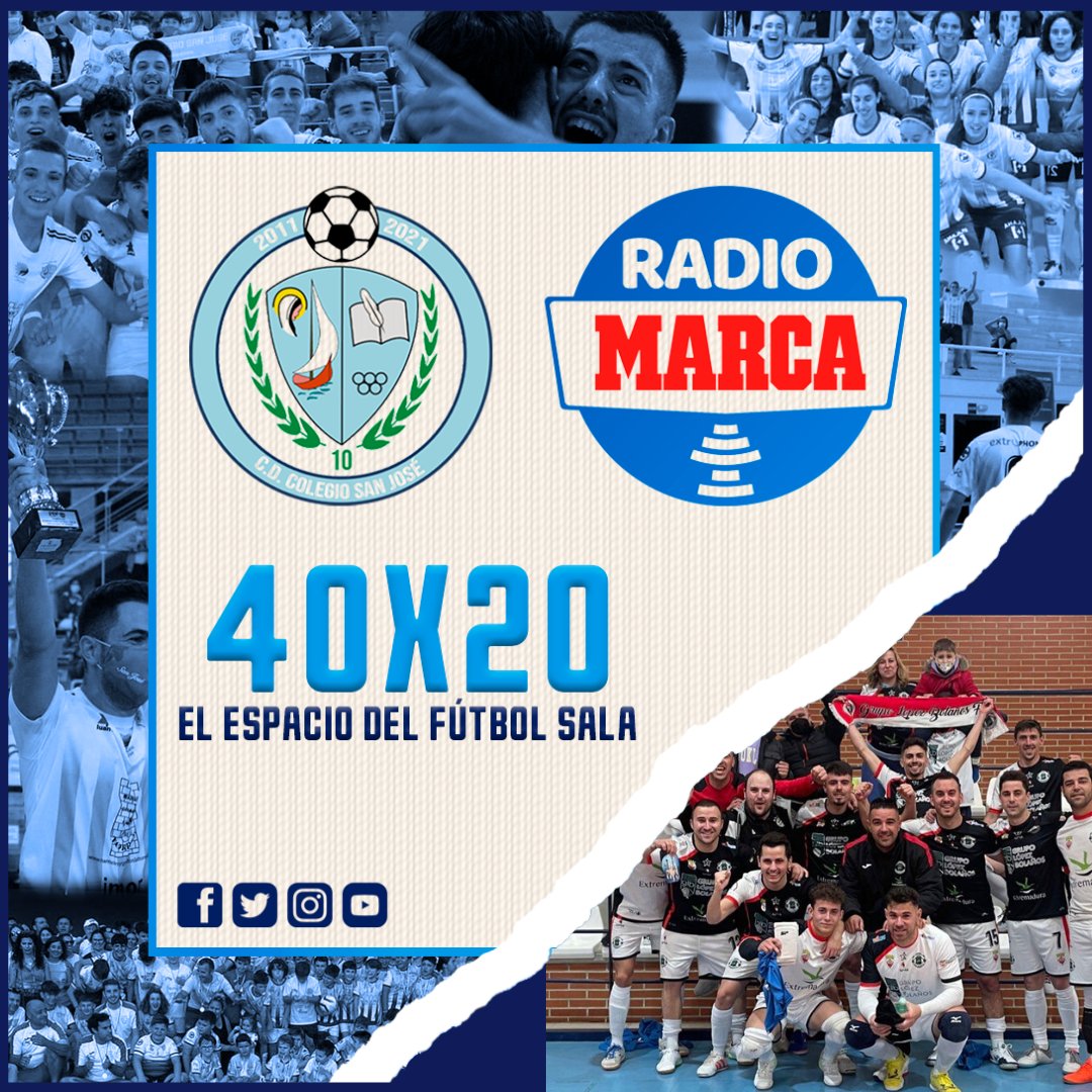 🎙RADIO| 40x20, el espacio del Fútbol Sala

2º programa, Entrevista en <a href="/MarcaCaceres/">Radio MARCA Cáceres</a> a Víctor Pecero, Antonio Cabañas, Román Picón y Antonio González, donde trataremos la actualidad del equipo de 2ªB Nacional, <a href="/grupolopez14/">GrupoLopezBolañosFS</a>.

🔊: go.ivoox.com/rf/94341744

#ConéctateConElFútbolSala