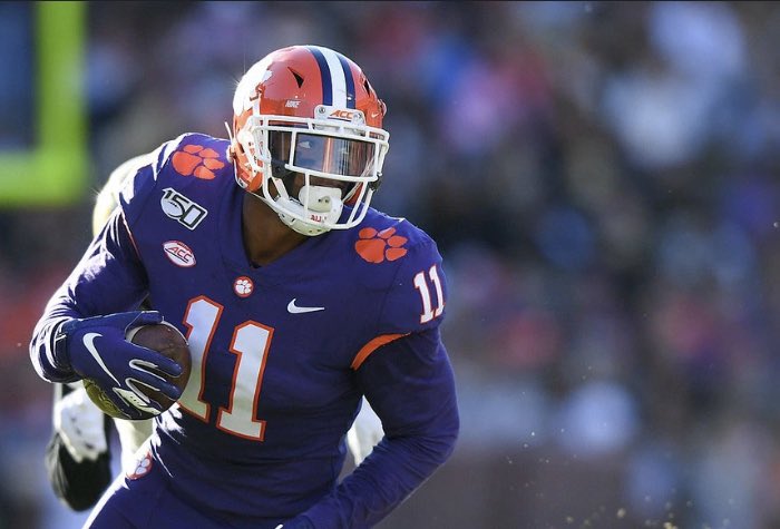 Jordannwilso's tweet photo. Excited to be at Clemson University this Saturday for a game day visit!!! Big thanks to @C_Rowland13 @Coach_Grisham @CUCoachReed @SorrellsJordan https://t.co/WoL7JHa3vC