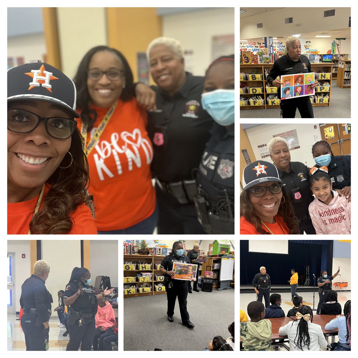 lovelylibra05's tweet photo. HISD C. O. R. E. speaking to @BruceElementary scholars about bullying. @beneanickerson @BruceWrap #UnityDay #BeABuddyNotABully 🧡🧡🧡 https://t.co/LGzXOLcpbs
