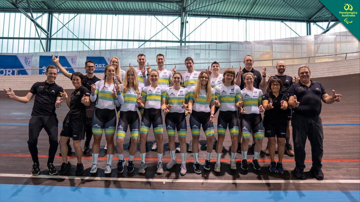 The <a href="/UCI_cycling/">UCI</a> Track World Champs get underway in France today. 

Our 12-strong <a href="/AusCyclingAus/">AusCycling</a> team will compete for a rainbow jersey &amp; have the chance to scope out the <a href="/Paris2024/">Paris 2024</a> <a href="/Paralympics/">Paralympic Games</a> #ParaCycling venue: bit.ly/3sb8ckE

📸: Paige Greco via Instagram

#SQY2022