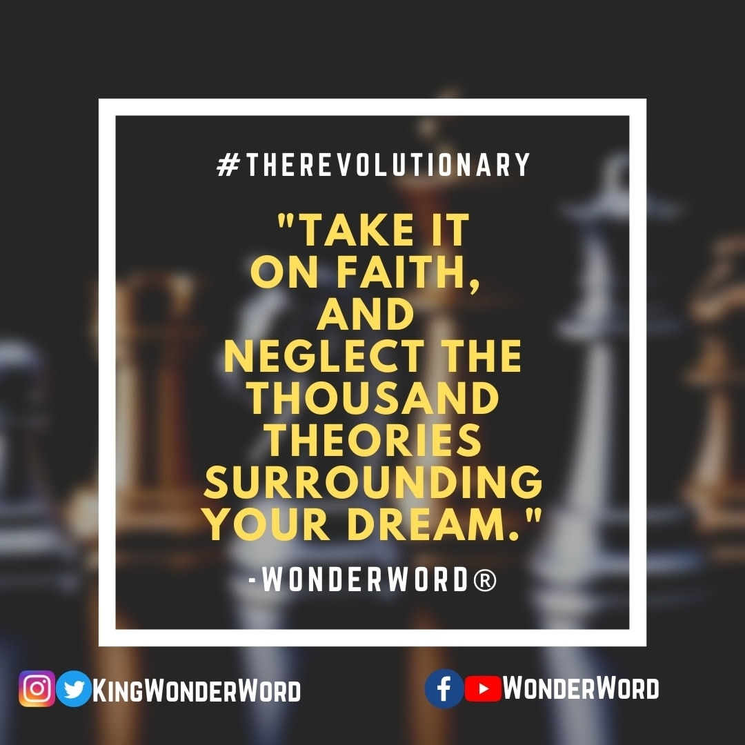 kingwonderword's tweet photo. For every great move you're about to make, take it on faith trusting the name of the Lord Jesus. For there are always a thousand and more theories which suggest opposition to the dream. Stay Resolute!!!
#StayResolute
#WonderWord https://t.co/3azyBOfSfT