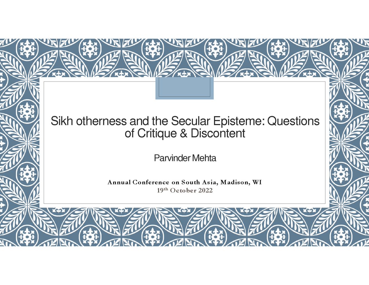 drpmehta's tweet photo. I did a symposium thing today at the Annual Conference on South Asia!  #ACSAMadison
@ACSAMadison https://t.co/eKf9LgPrbP