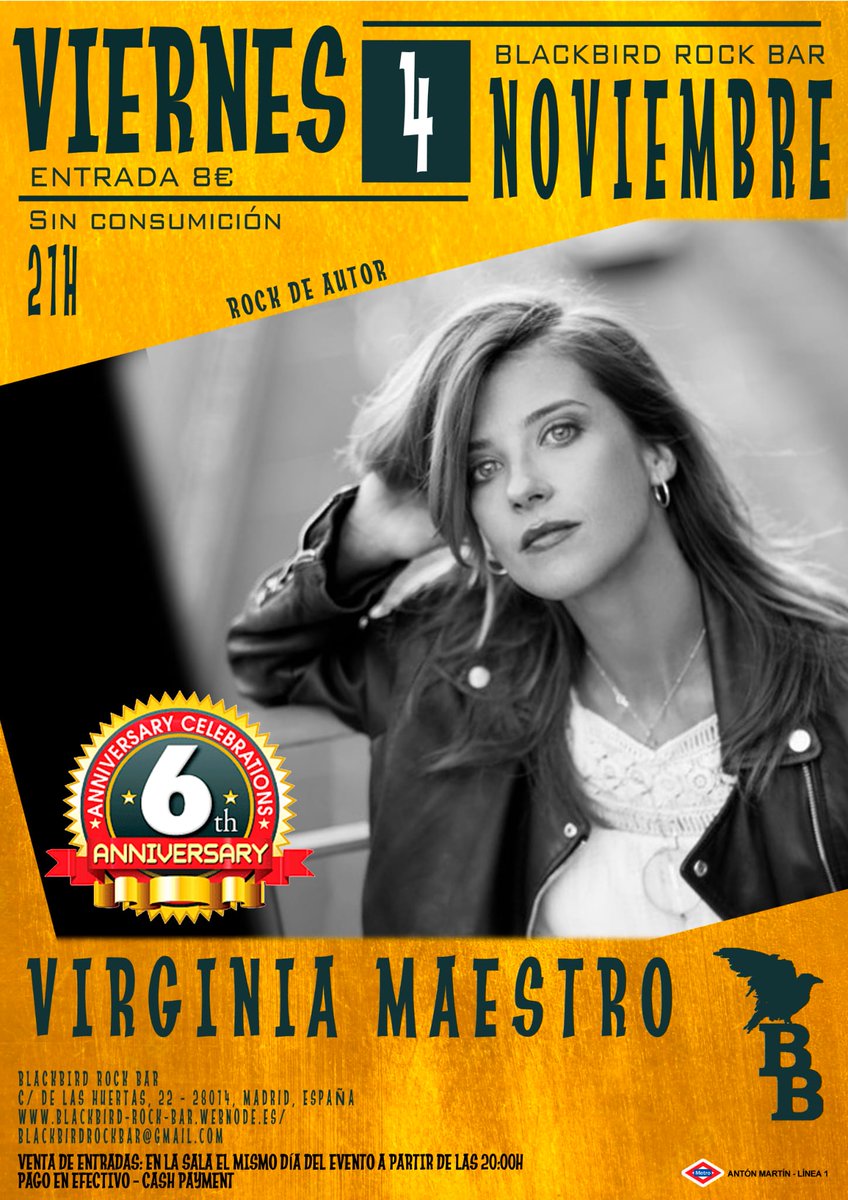 virginiamaestro's tweet photo. Madrid, tenemos un acústico el 4 de noviembre 💙 https://t.co/I0gTQQQGXk