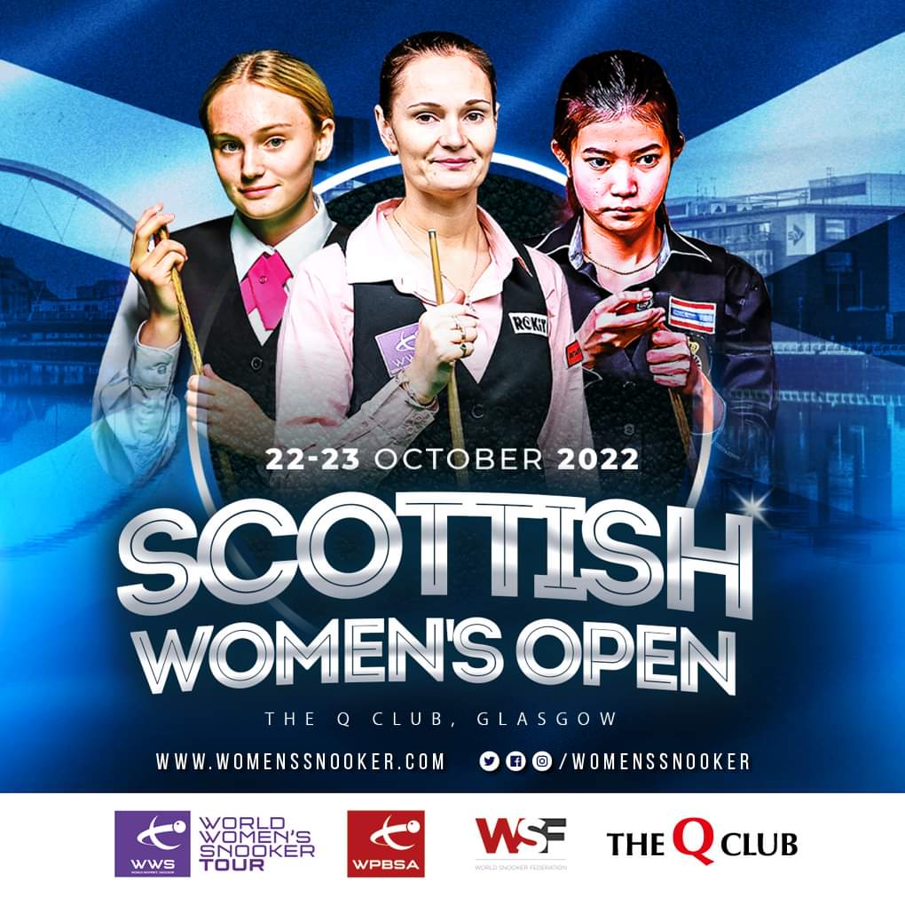 Really looking forward to Glasgow tmr for our Scottish @WomensSnooker Open at The Q Club It's a great success to have 41 entries from 13 countries. Can't wait to see everyone! #Snooker #womenssnooker #147sf