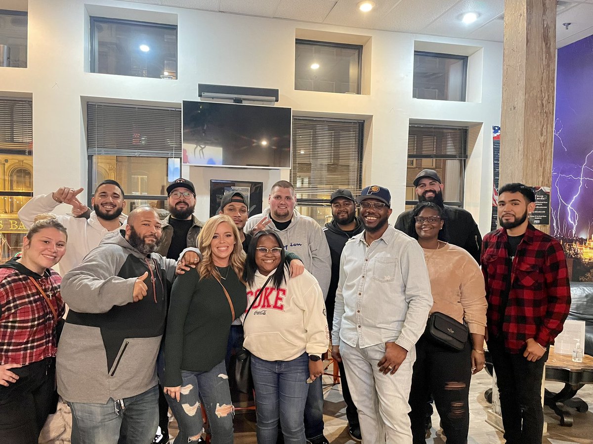 IndyMarsee's tweet photo. Had to get a little team building/bonding in before the Q4 craziness really begins! Thankful to work for this crew. 🙏🏼 #BeastIndy #TeamASAP @wderrickindy https://t.co/KftfQOfYGE