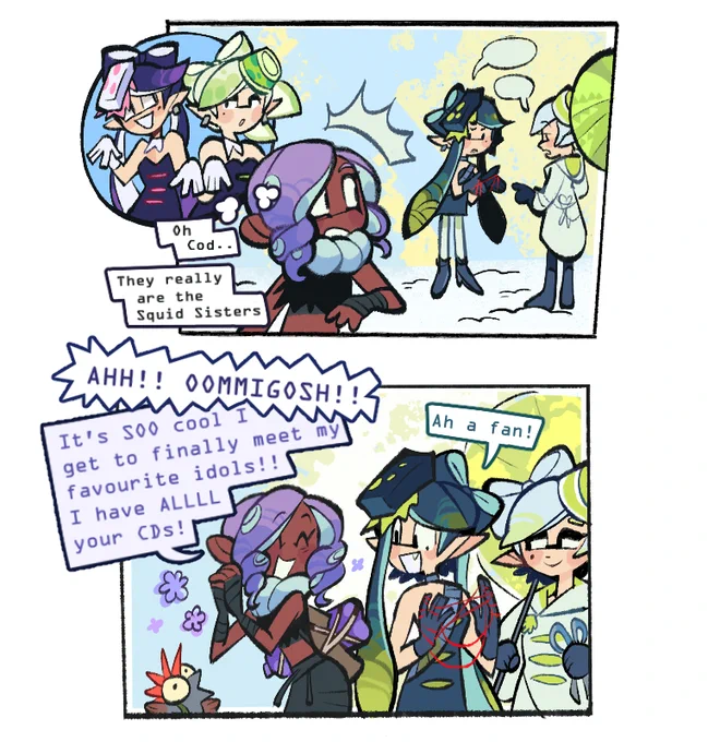 Turns out Squid Sister autographs sell for a pretty penny online and well .... these gear slots aint gonna get scrubbed for free 