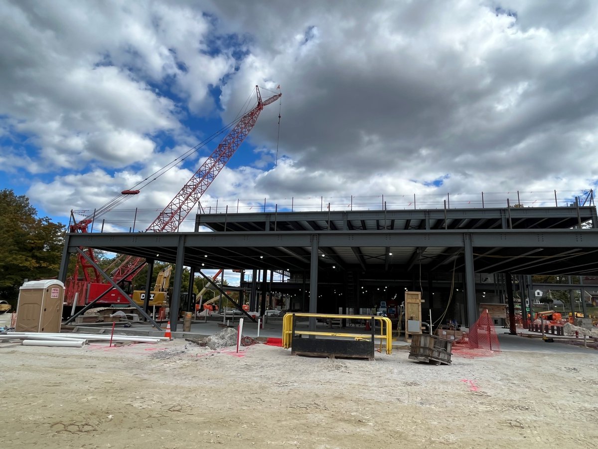 CSS_100's tweet photo. I got to get out to see the construction of our new Cross Country EMS today.  All kinds of good things happening around here! https://t.co/zSZ2jovgYi