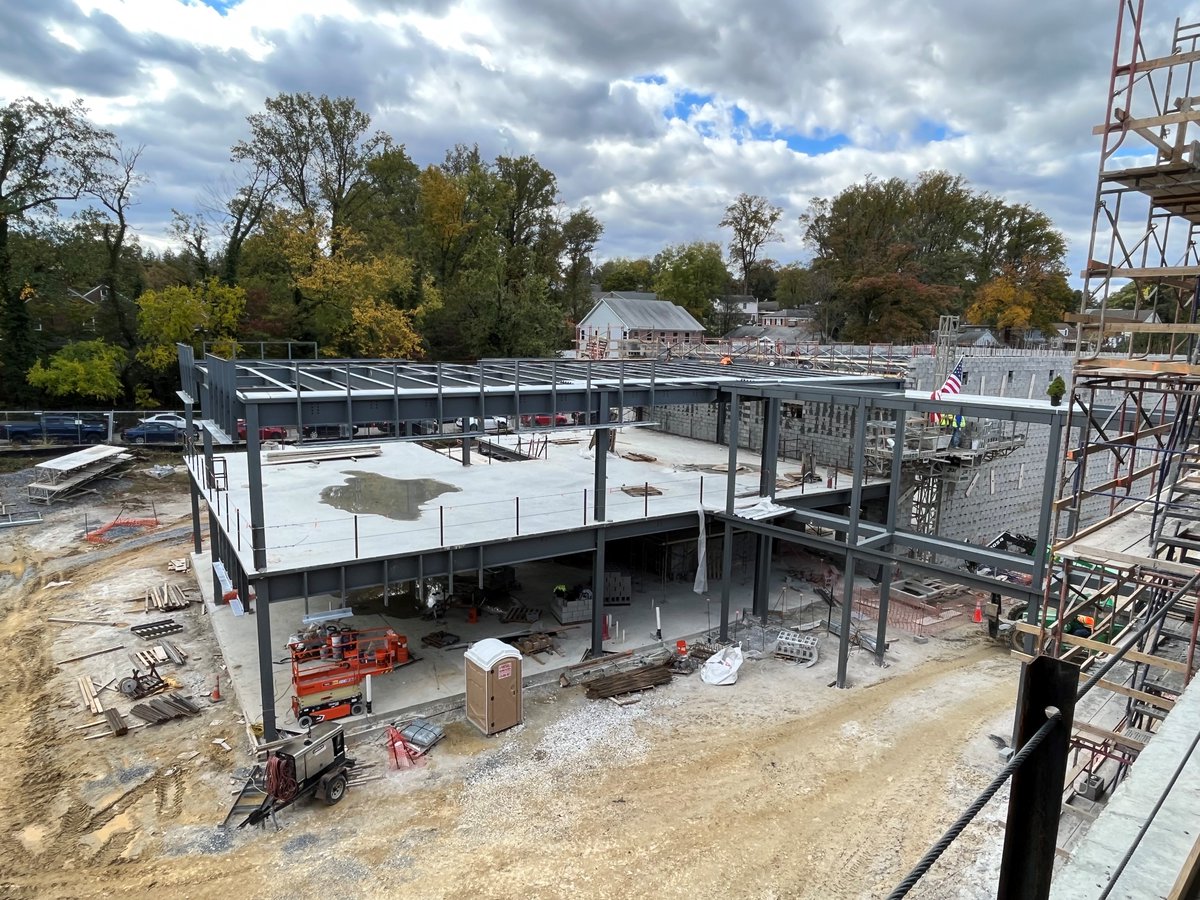 CSS_100's tweet photo. I got to get out to see the construction of our new Cross Country EMS today.  All kinds of good things happening around here! https://t.co/zSZ2jovgYi