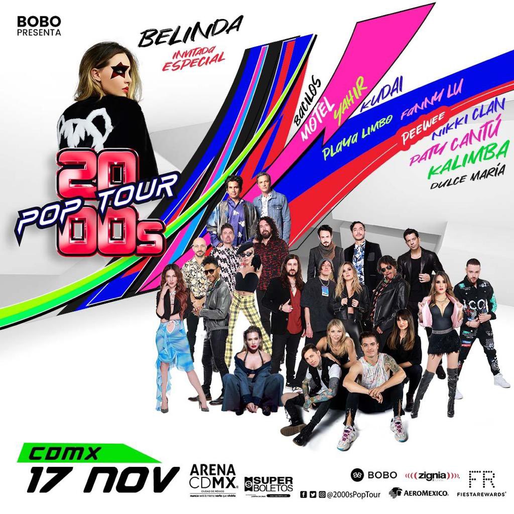⚡️¡BIENVENIDA <a href="/belindapop/">Belinda</a> a esta aventura en el tiempo! ⚡️

Llegó el momento de armar una verdadera party DOSMILERA este 4 y 17 de Noviembre. ❤️‍🔥

¡Ahí nos vemos MONTERREY y CDMX! 💥 #BelindaEnEl2000sPopTour

🎟: bit.ly/3RjMgOj