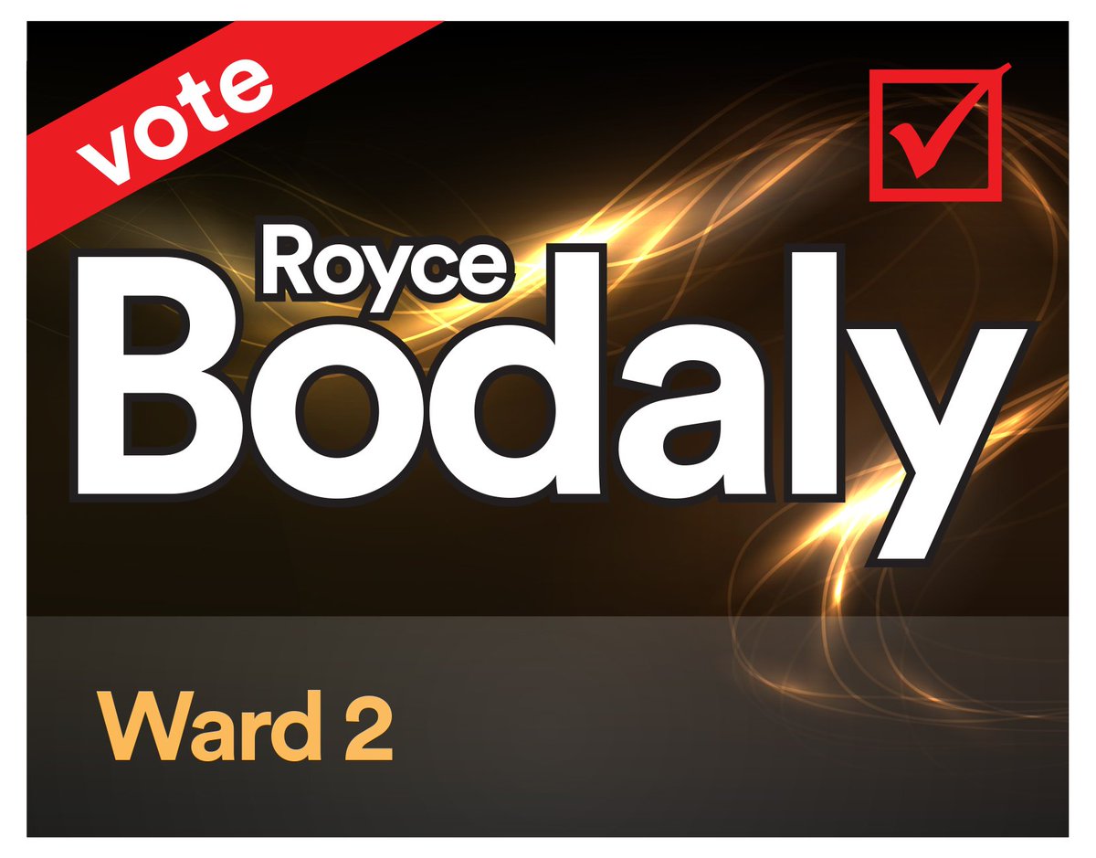 RoyceBodaly's tweet photo. This Saturday I am having a #SuperCanvass through Ward 2. If you are interested in #SafeStreets #AffordableHousing #ClimateChange #InclusionAndBelonging, meet me at Java Garden on Laurelwood Drive at 1pm and help #ReElectRoyce.
https://t.co/hTarFDvH2N https://t.co/kFWsbDYaIz