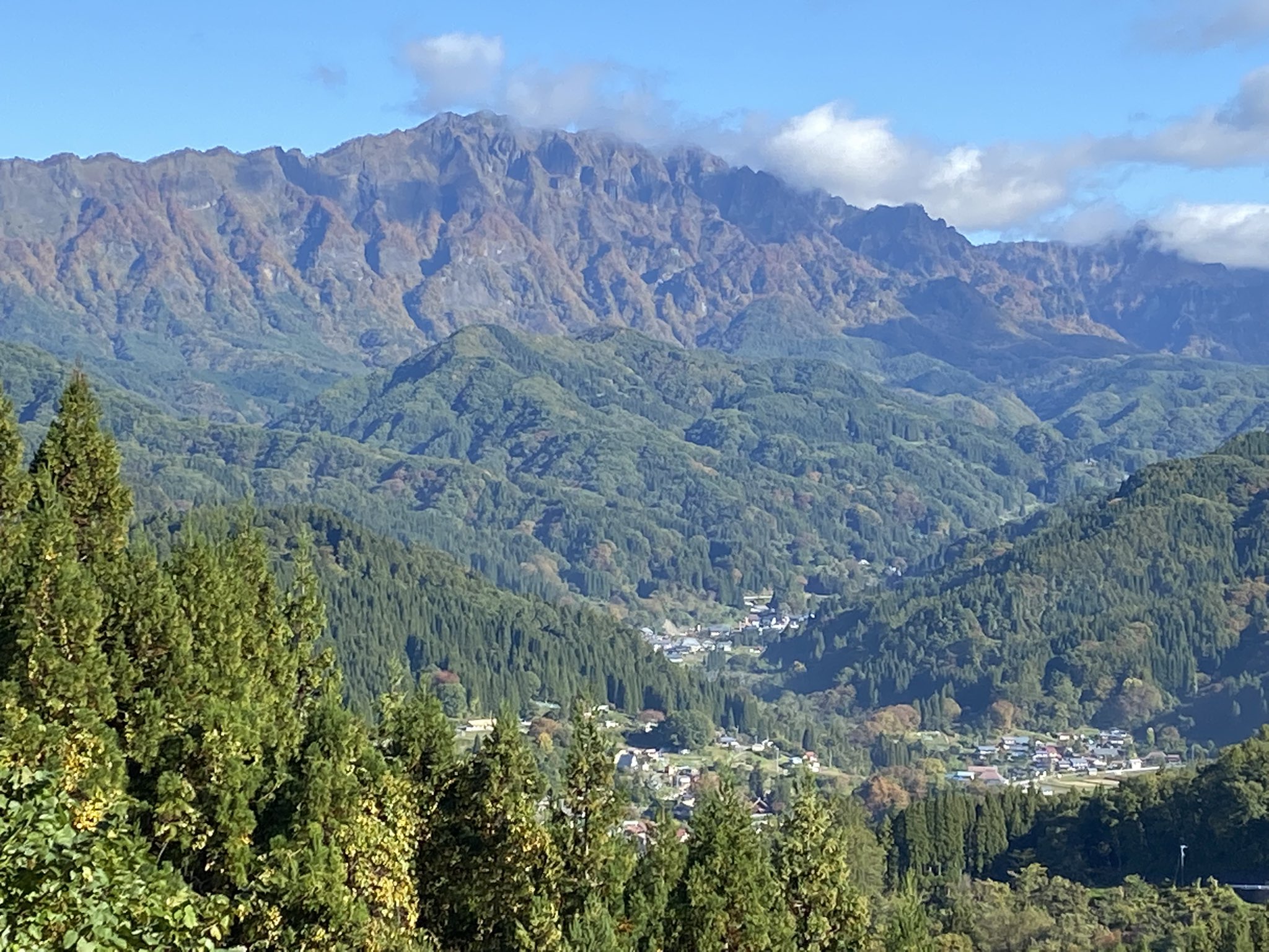 ☆山下康一 やましたこういち 紙に墨「常念岳」