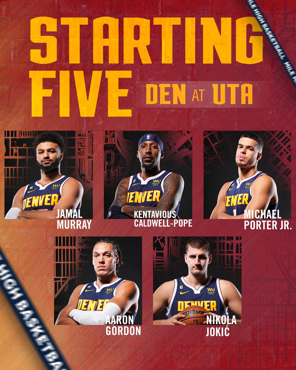 Starting 🖐

#MileHighBasketball