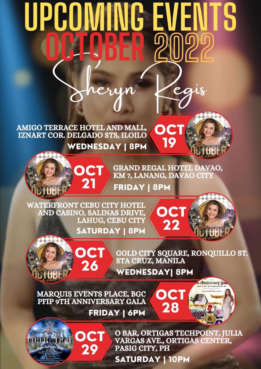 meldeguiaaa's tweet photo. Good morning mga palangga! Nakakatuwa at nakakataba ng puso ang suportang binibigay nyo kay Inday @sherynregisreal 🥰❤️ 

Maraming salamat Iloilo! Mamaya palipad na kami ng Davao, kaya see you bukas sa CF Davao. 😘

#SherynRegis #CFShows https://t.co/az8bAC1wBg