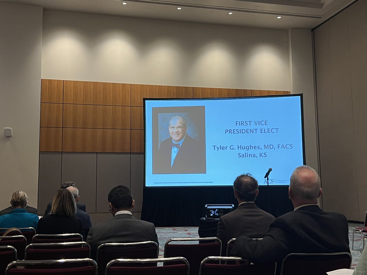rwinfield11's tweet photo. Congratulations to @rsurgeon1 for his election to First Vice-President Elect of @AmCollSurgeons! #Kansas #AdAstraPerAspera #ACSCC22 @KsSurgeons https://t.co/54VNWuwkb2