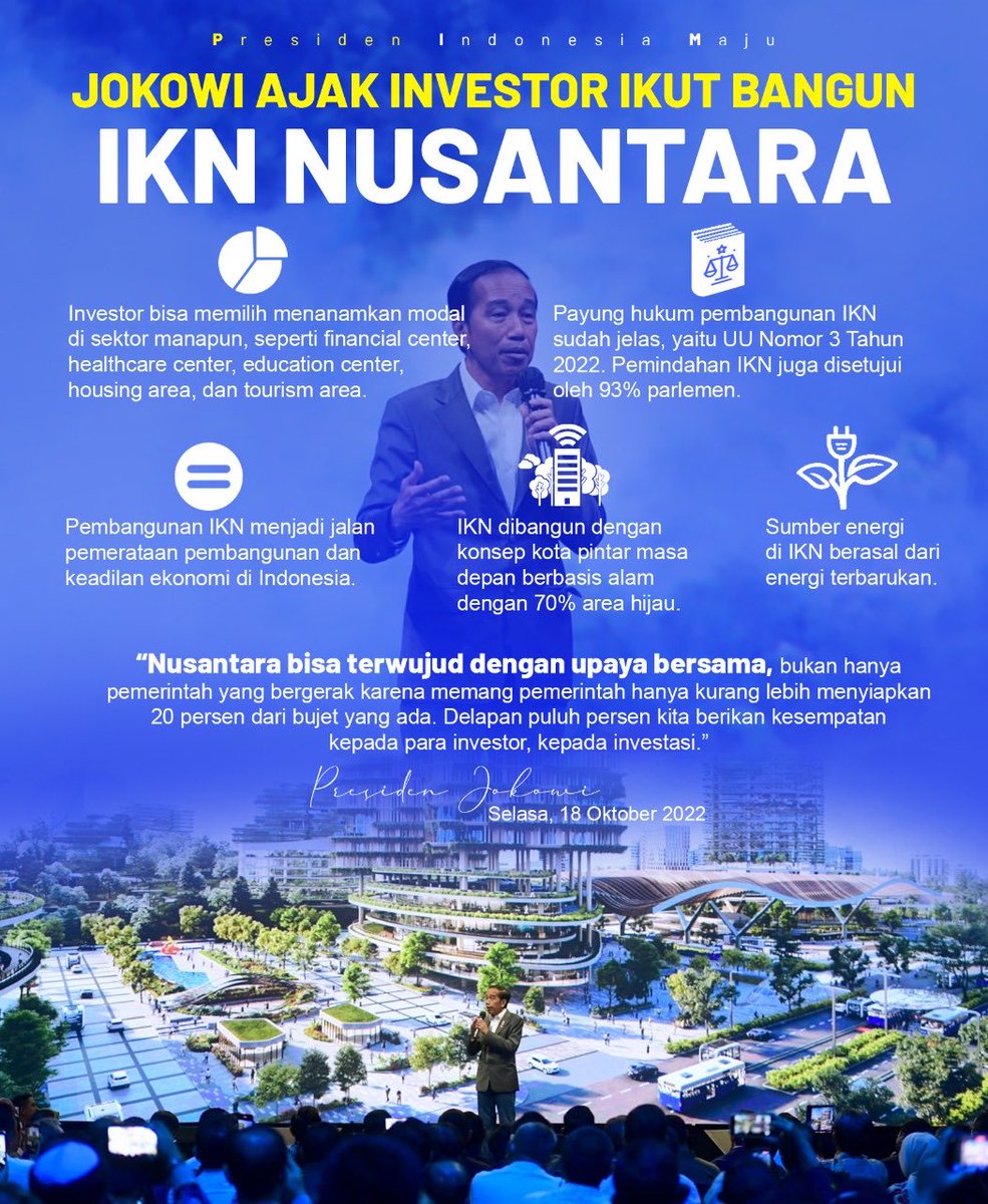 MFYI_Caca's tweet photo. IKN Nusantara akan jadi penggerak ekonomi baru https://t.co/OqmHbMMdoU