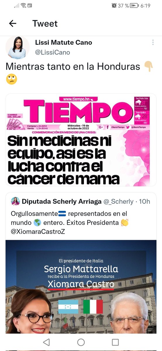 Señora si se le puede decir señora <a href="/LissiCano/">Lissi Matute Cano</a> creo que Usted es una vergüenza para las mujeres usted dice defender a la mujeres y sale con este vulgar comentario, pero cuando su narco Presidente salia ahi no decia nada, que pena no se como es diputada es una lacra.