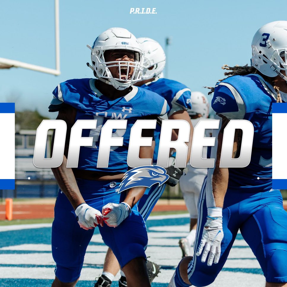 Thank you <a href="/coachcwhite/">Curran White</a> for the official offer to CUW! Go Falcons! <a href="/CUWFB/">CUW Falcon Football</a> <a href="/LakeParkFootbal/">Lake Park Lancer Football</a> <a href="/Coach_Kirk_67/">Chris Kirkpatrick</a> <a href="/NolanOwenLS/">Nolan's Long Snapping</a>