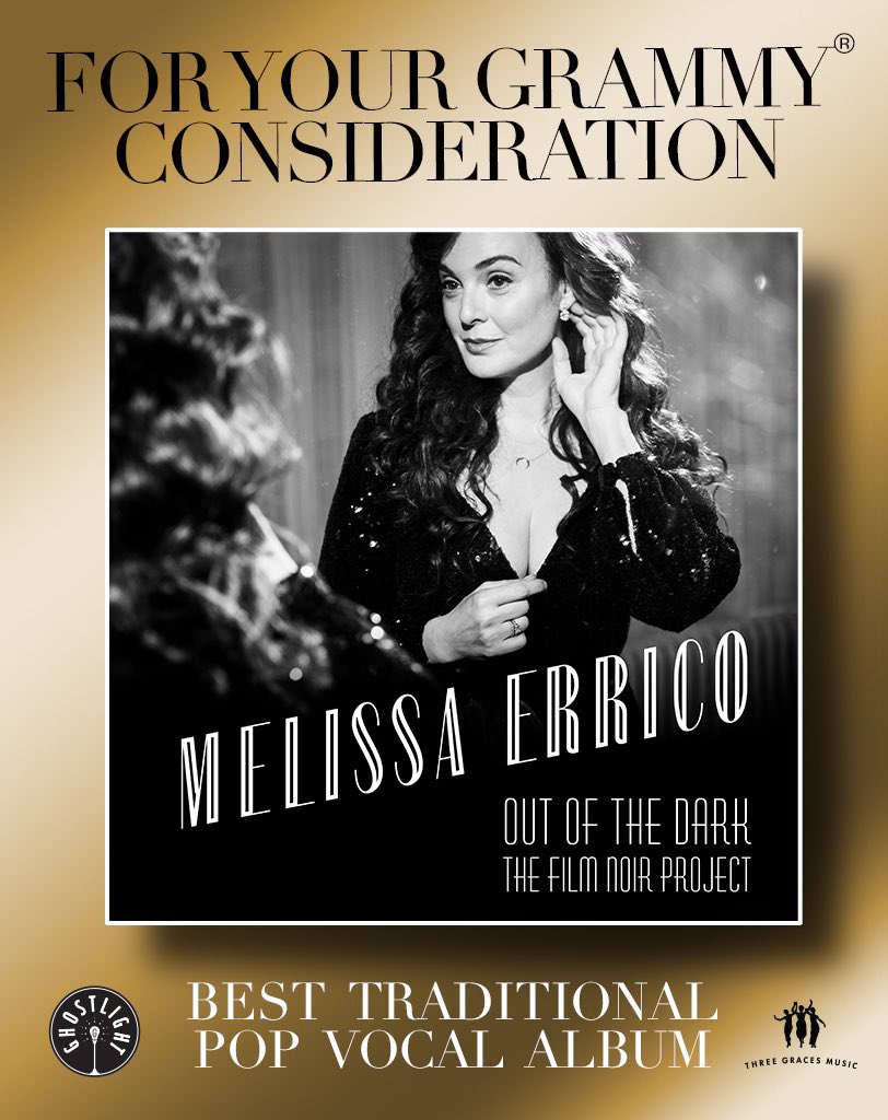melissa_errico's tweet photo. This album is a collection of #noir energy reconsidered—pieces of a black and white world, held in many hands and minds, spun and turned and relished-- to express my most profound hope… for light.
#fyc #foryourconsidersation #grammyawards #grammy
@GhostlightRcrds #filmnoir https://t.co/n2jH5chOz3