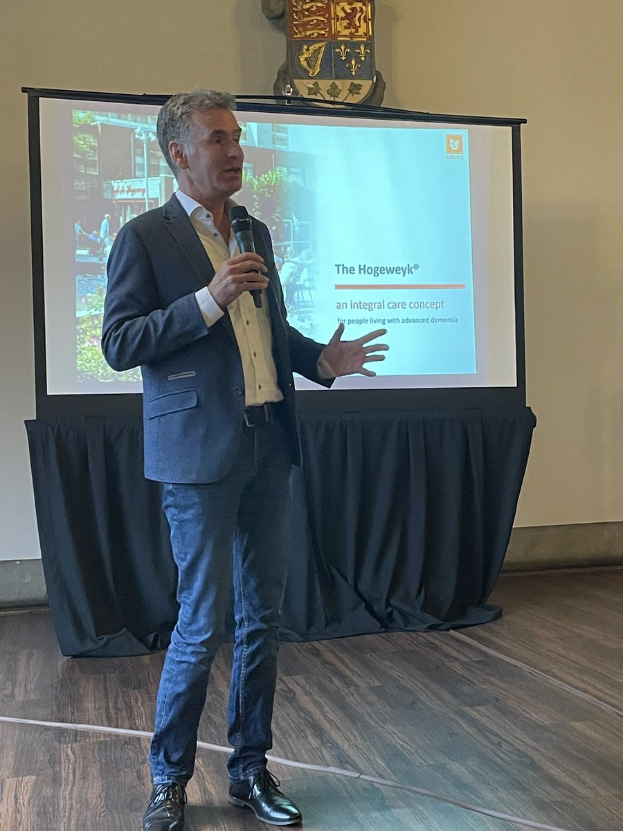 lindsay_a_cox's tweet photo. Inspiring day learning from  #theHogeweyk co-founders #EloyvanHal &amp; #JannetteSpierin; @AimeeNForeman about how we can transform #aging care in #Canada to create more #agefriendly supportive living environments for #seniors &amp; those living w/ #dementia. @SEHealth_SEHC @duyifanyin https://t.co/8aW8jeeKdN
