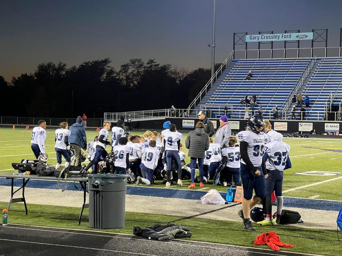 SLfalconFB's tweet photo. Our program ended the season going 3-0 (A/B/C)! I am incredibly proud of these young men, and our coaching staff was amazed by their growth from the beginning of the season to now! I’m so excited for these future @LSWTitanFB players! https://t.co/S8M1mWVXtn