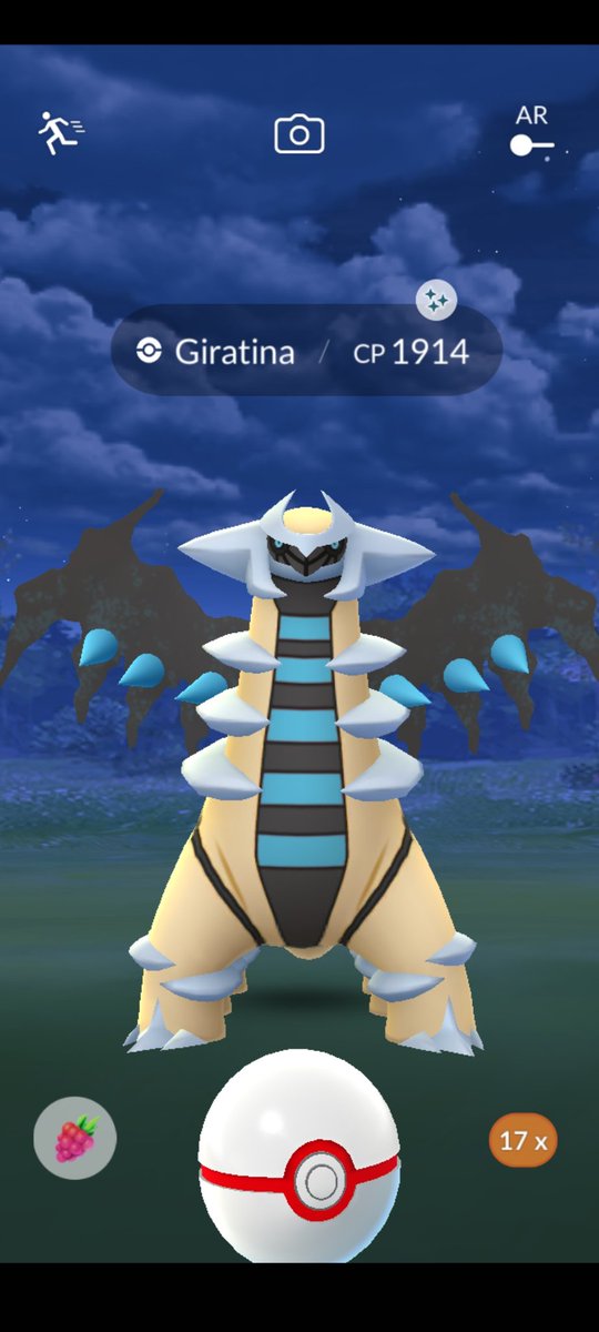 SquidDaBeast's tweet photo. First try shiny huge shoutout to the homie for the raid 
#PokemonGOHalloween #ShinyPokemon #firstraid #Halloween2022 https://t.co/N2UdSgn7C4