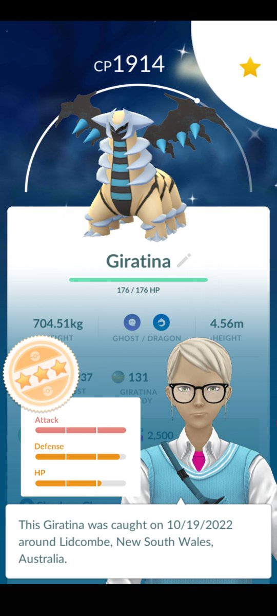 SquidDaBeast's tweet photo. First try shiny huge shoutout to the homie for the raid 
#PokemonGOHalloween #ShinyPokemon #firstraid #Halloween2022 https://t.co/N2UdSgn7C4