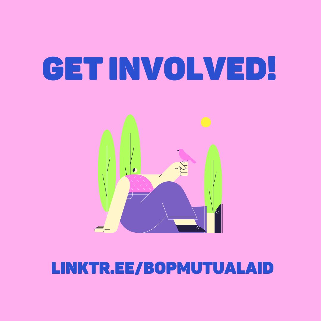 AidBop's tweet photo. Keep an eye out for more opportunities like this one, and get involved in your local mutual aid efforts! 💗 

❤️‍🔥 Donate some $$$ to us for our work at Camp_210 on Venmo and $bopcamp on Cashapp! https://t.co/3EFeKqpmYH