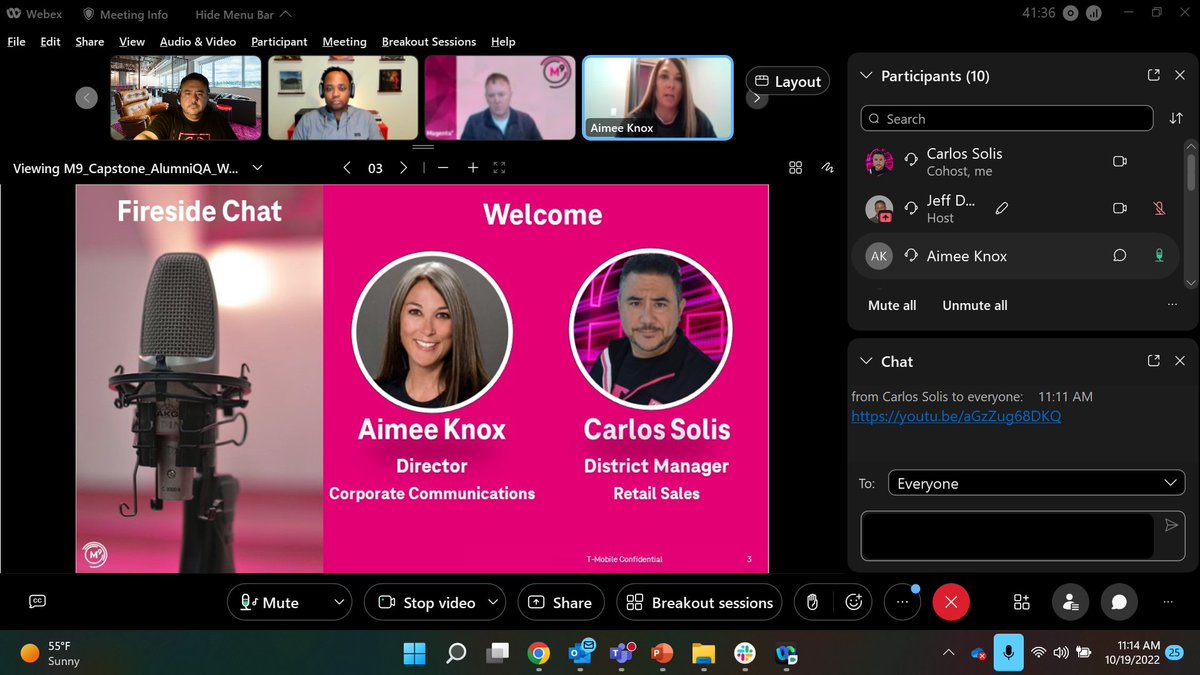 carlossolis's tweet photo. As an Alumni of Magenta 9, I enjoy giving back to our future leaders @TMobile as they finish this incredible leadership program. #Magenta9 #Development #Leadership #DirectorReady #Capstone https://t.co/odCgkXeNwN
