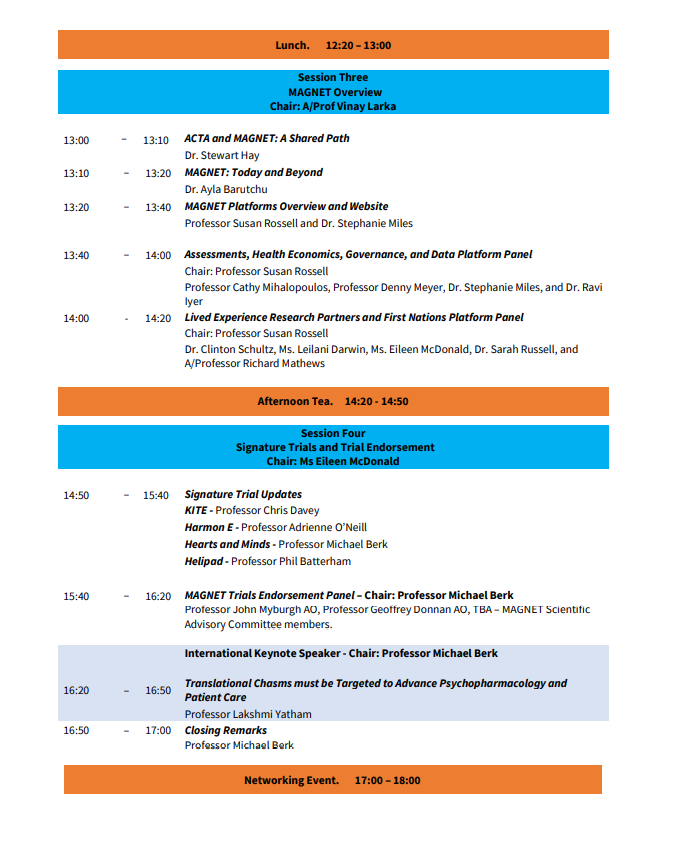 We are excited to share the program for the inaugural MAGNET Annual Scientific Meeting at Deakin Downtown on the 2nd of November. Registrations are still open for face-to-face/ virtual attendance so register now to join us! eventbrite.com.au/e/magnet-annua…