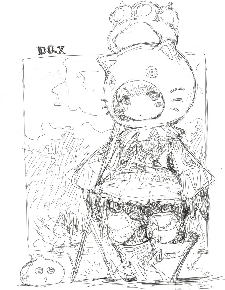 猫耳フードのドワーフの女の子 #DQ10 