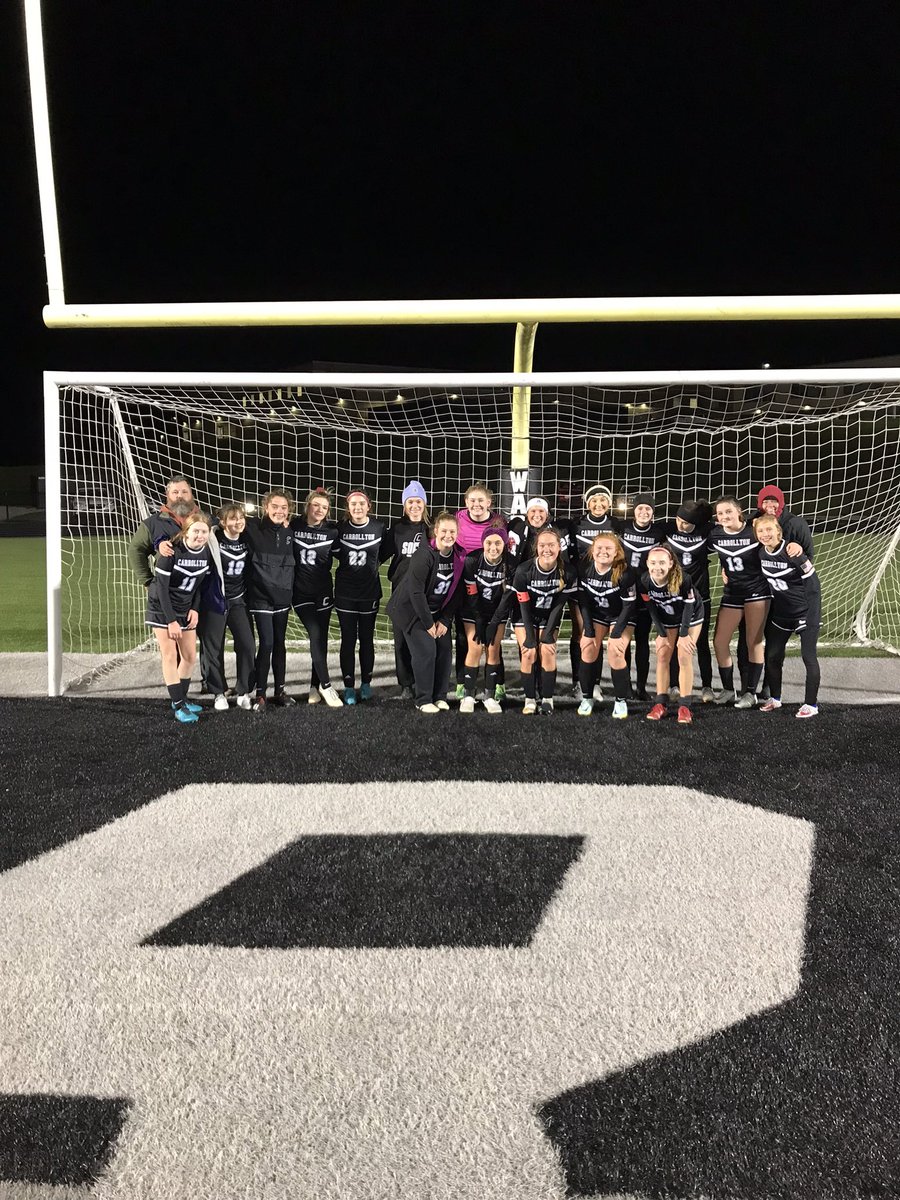 CarrSports's tweet photo. Girls Soccer made history tonight….first Sectional Championship in school history!

Beat Minerva 4-3!

The banner is no longer blank! https://t.co/Bodw3MAQeq