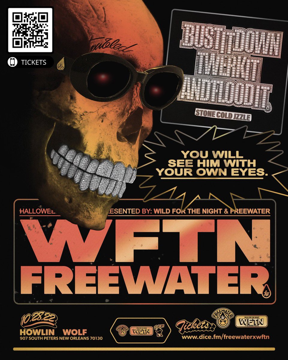 TopLevelExp's tweet photo. WFTN X FREEWATER HALLOWEEN PARTY! Next Friday! Howlin Wolf!
-
Live performance by @jzzleonline 
$500 Costume Contest! 
Over 200+ tickets sold 
-
This was one of the past costume parties! Grab limited tickets @ https://t.co/fUxyuzmmZ4 https://t.co/jKl0klSBLh