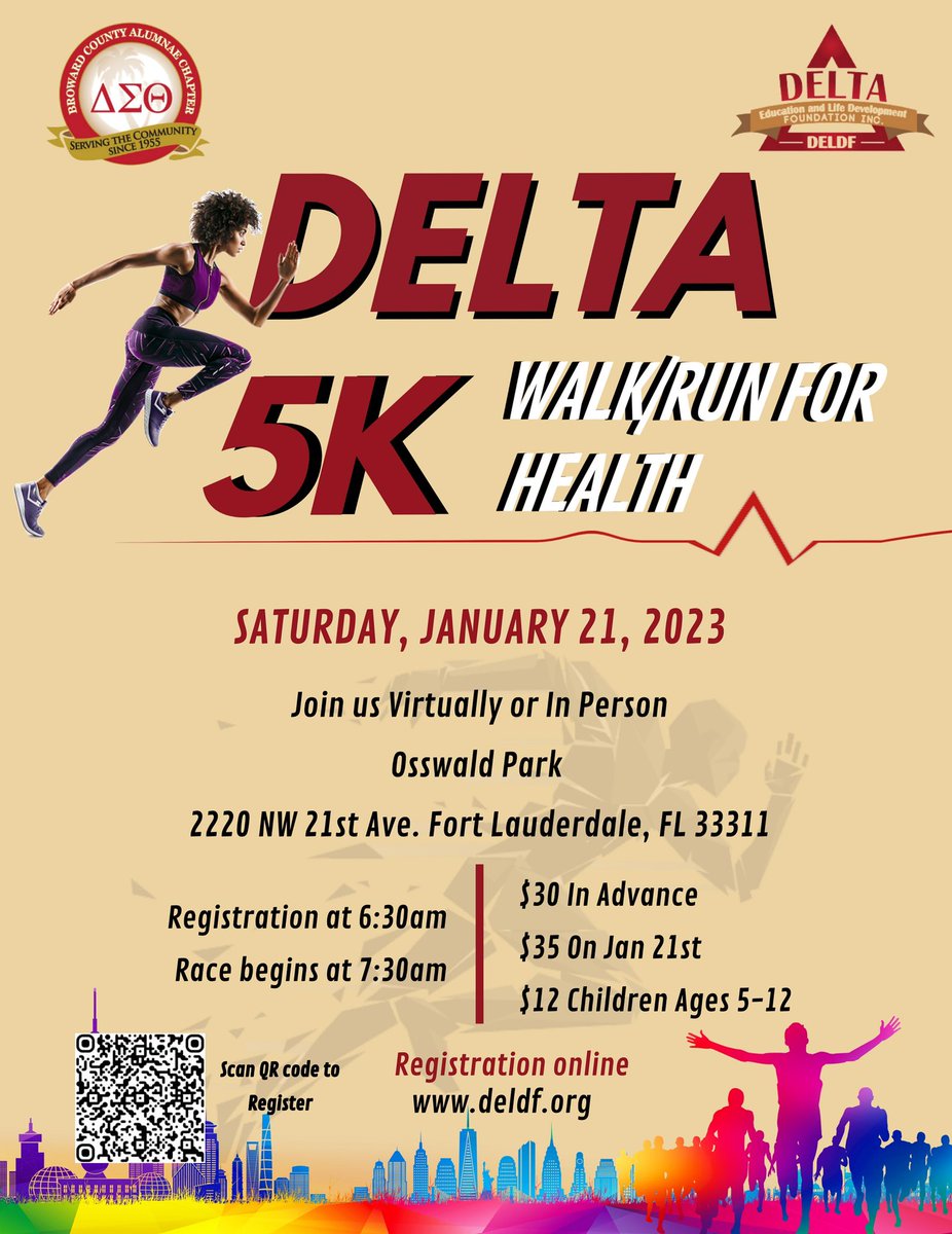 Ready, Set, Go! The Delta 5K is a fundraiser to benefit youth programs of <a href="/bcacdst/">BCAC DST</a>.

Register for the Delta 5K Walk/Run for Health Race! 

Click link to register 👇🏽
raceroster.com/events/2023/64…