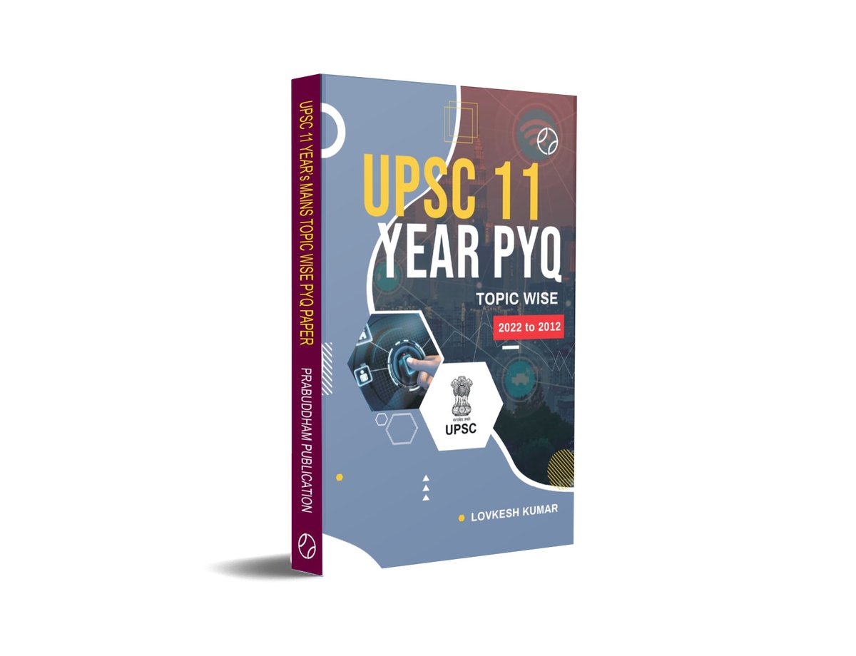 PrabuddhamBooks's tweet photo. UPSC 11 YEAR'S MAINS TOPIC WISE PREVIOUS YEAR QUESTION PAPER

A must have book for UPSC aspirant appearing in 2023 civil services.

Buy: https://t.co/zqCfwGY8nC https://t.co/ia2tv1a5cG