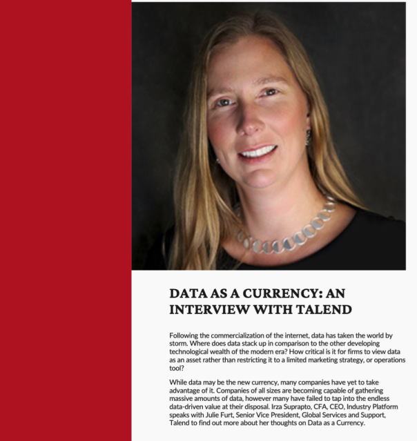 CheeEthan's tweet photo. @ASIAIoT speaks with @Juliefurt, Senior Vice President, Global Services and Support @Talend, to learn more about her thoughts on #Data as a Currency. #Data Health https://t.co/rzHMUhai9W https://t.co/4c6HLU2lCJ
