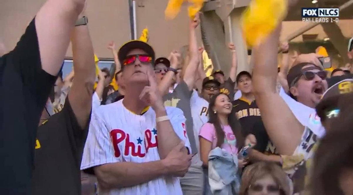 sincity_type1's tweet photo. Is anyone sure that this is actually Aaron and Austin Nola’s dad and not George Bluth after escaping prison.
#NLCS #LFGSD https://t.co/Syca8fgXFv