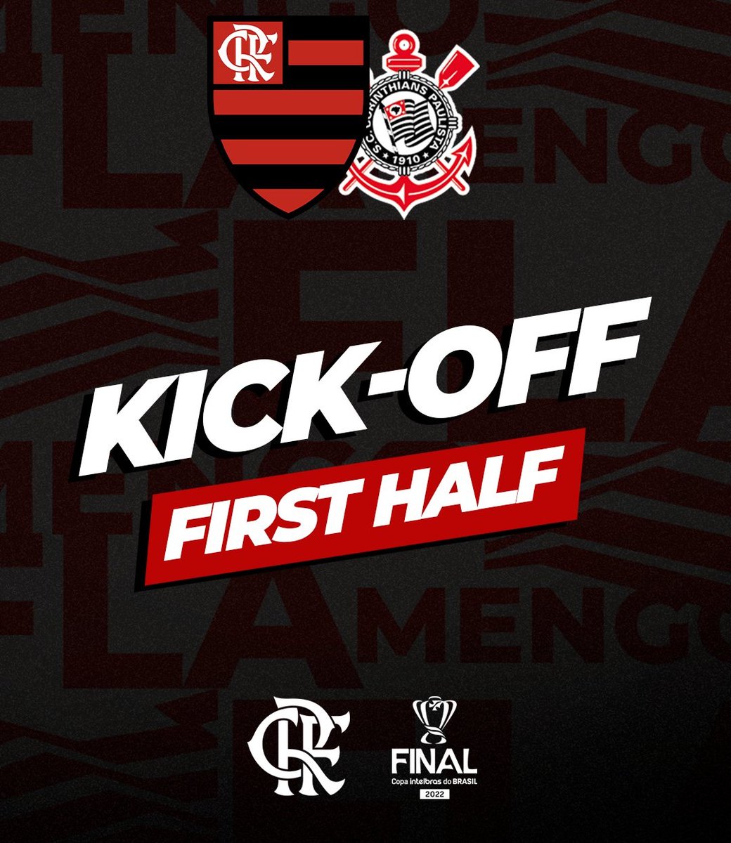 بدأت اللعبة. #VamosFlamengo #لنذهب_فلامنجو