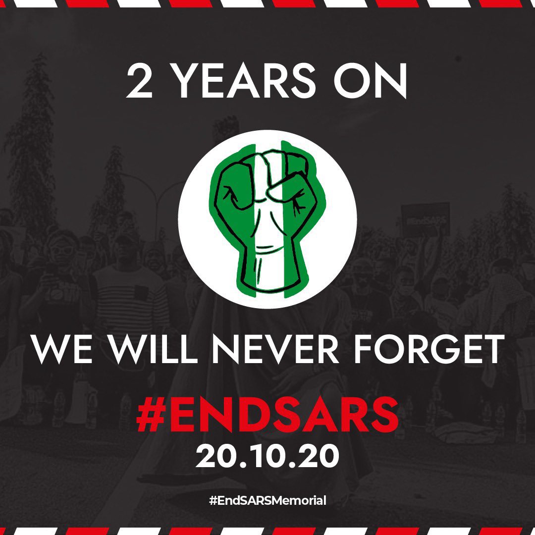 MissPearls's tweet photo. 20-10-20

Who gave the order?

Who pulled the trigger? 

Who denied the massacre? 

Who tried to hide the evidences? 

We will never forget! 

#EndSARS 
#EndSARSMemorial2 
#EndPoliceBrutality 
#LekkiMassacre 
#Lekkitollgate https://t.co/YCNCHKfiWI