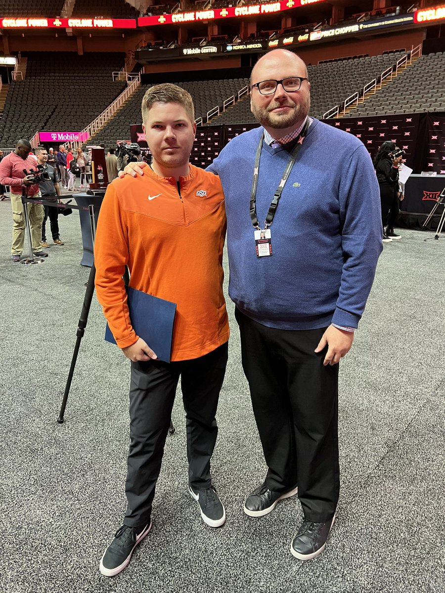 Don’t let the game faces fool you… Nothing but respect and admiration for my guy <a href="/waxbeingwax/">David Waxman</a>! Appreciate him and everyone from the <a href="/Big12Conference/">Big 12 Conference</a> for a great couple days in KCMO. 

Basketball season has arrived.