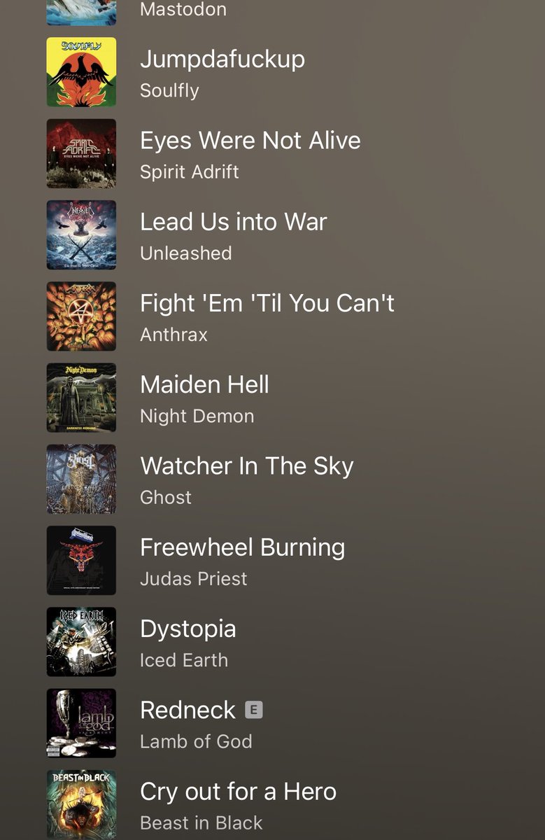 ShmickBackup's tweet photo. Today’s gym playlist shuffling some worthy tunes into mine ears.
#NowPlaying #GymMotivation #WorkoutTracks 🏃♂️ #rock #metal 🤘🏼 https://t.co/9zB6WVRnr6
