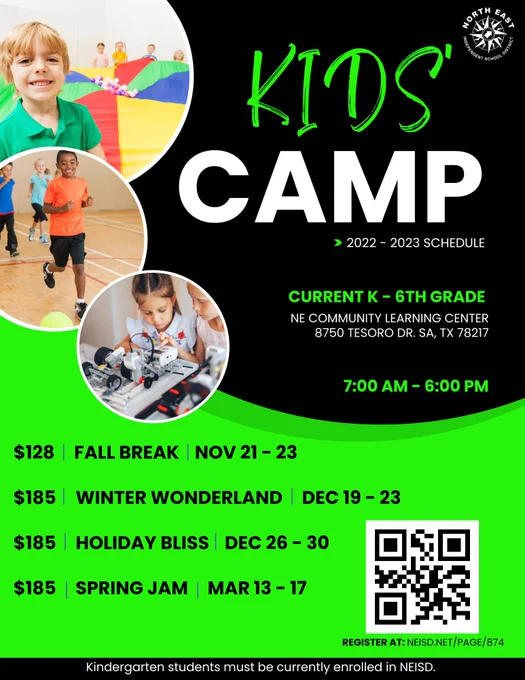 Image from NEISD Kids’ Camp (@NEISDKidsCamps)