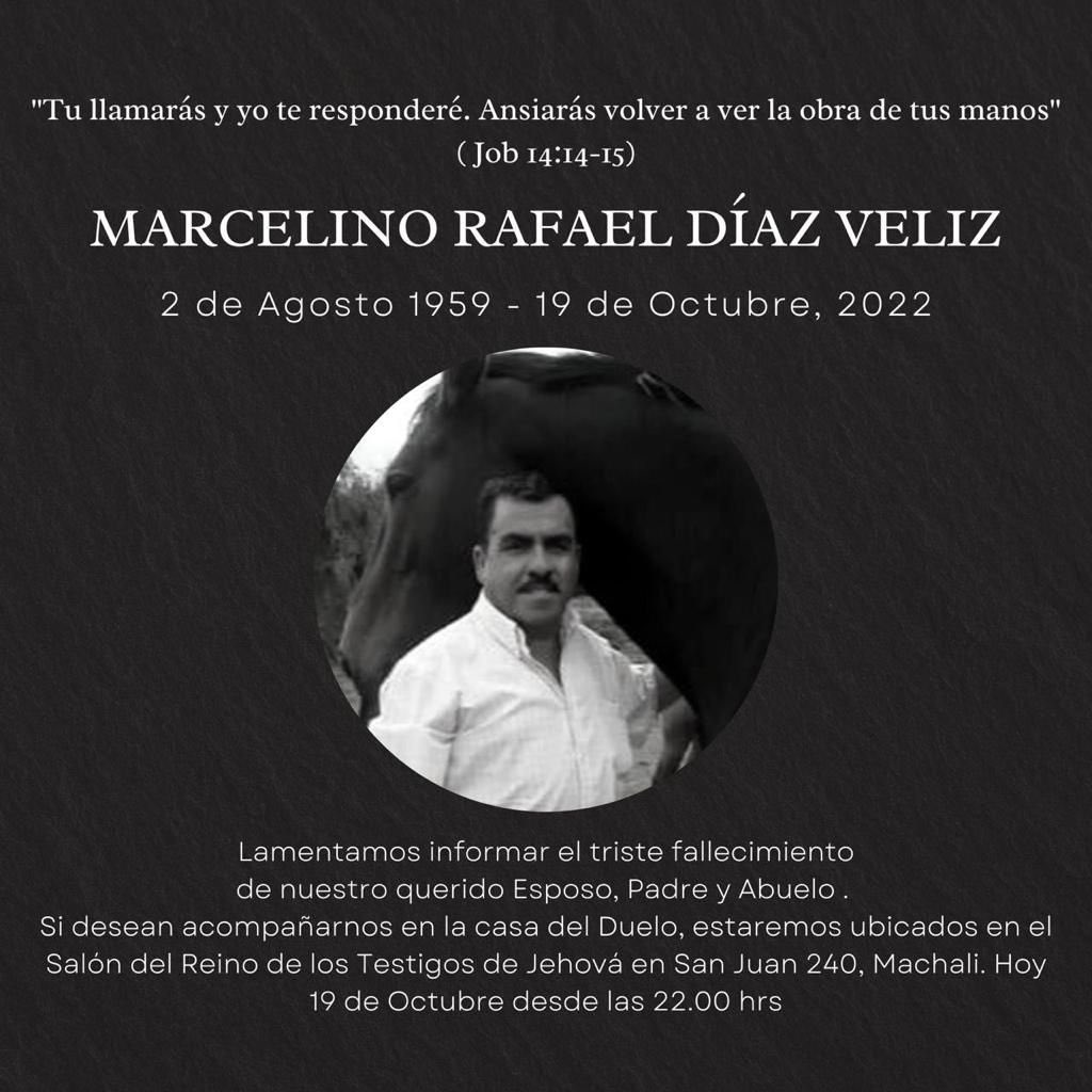 sinprodmh's tweet photo. Informamos del lamentable fallecimiento de nuestro colega , socio y amigo Marcelino Diaz Veliz (QEPD) y extendemos nuestras sentidas condolencias a la familia. https://t.co/jAD0cHUIlu