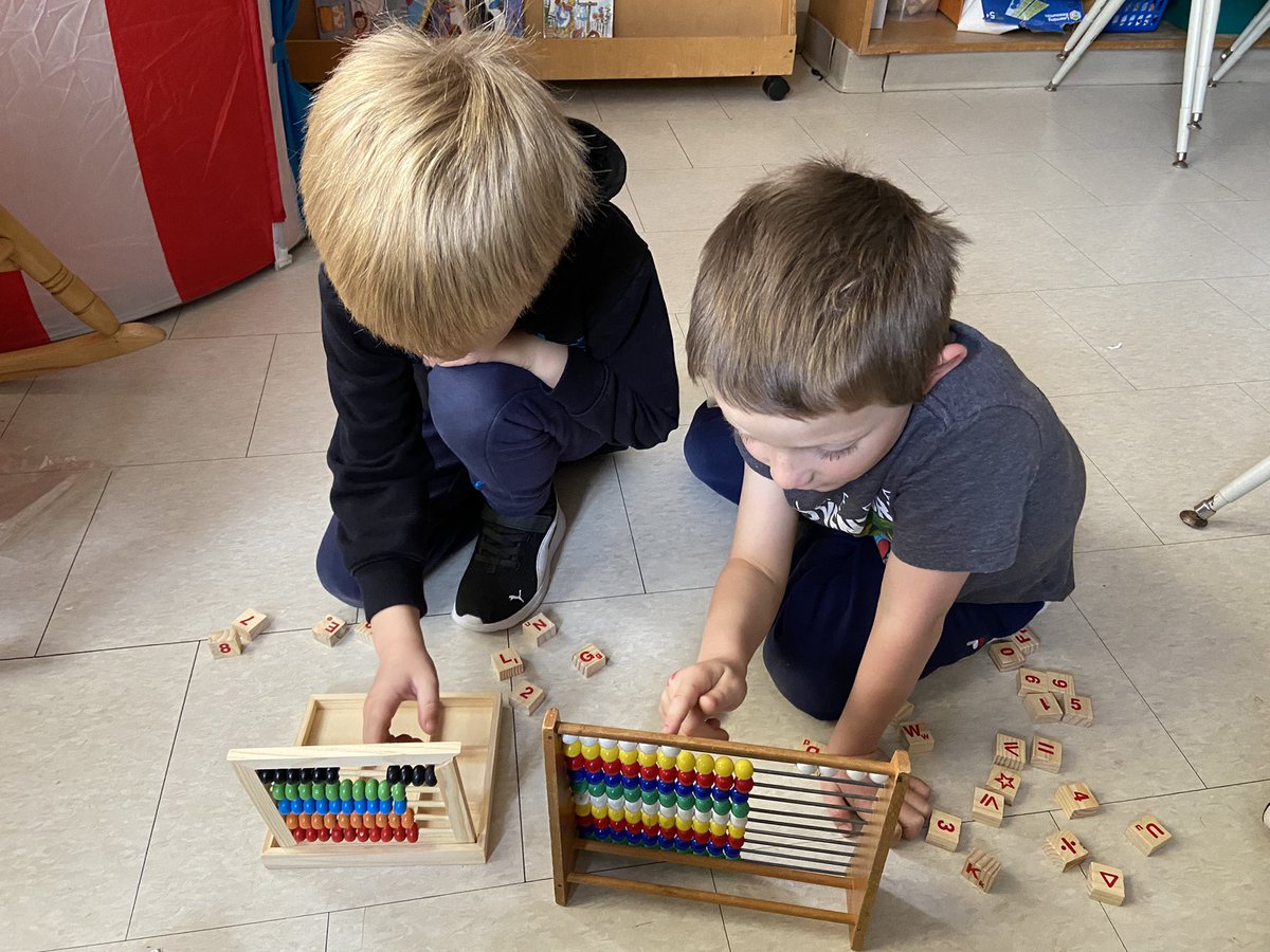 Ms_Pastore's tweet photo. Math centres have been a hit in our SK/1 class this week  #measurement #adding @SMCDSB_SNC @SMCDSB_SNC @3marydm https://t.co/pSLZlK3UxV
